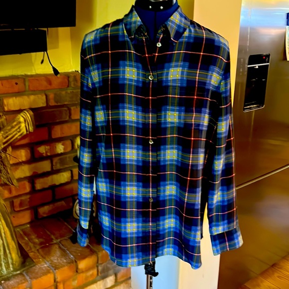 Equipment button down silk blouse - Picture 1 of 5